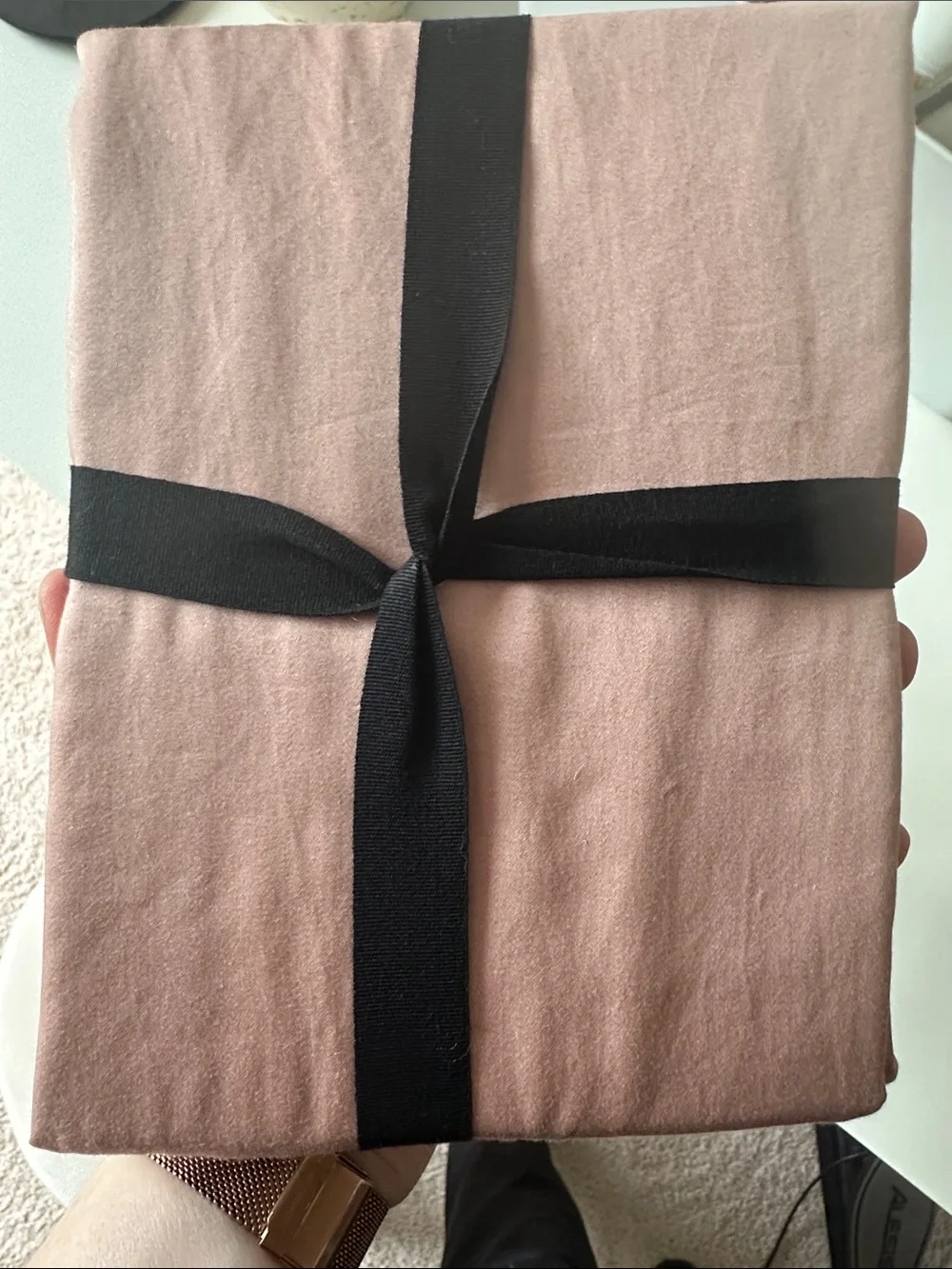 West Elm Blush Pink standard size Pillowcases x2, unopened